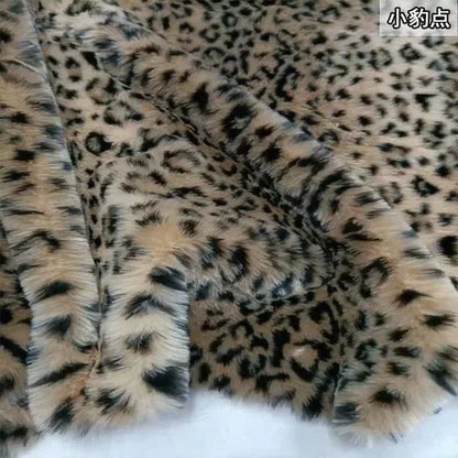 Thickened 1.5cm Fur Length Leopard Print Tiger Print Zebra Print Short Plush Fabric Performance Costume Faux Fur Clothing Fabric