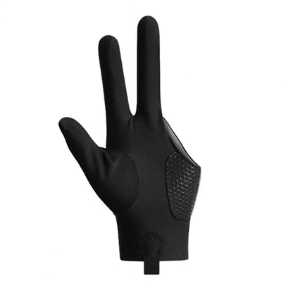 Billiards Gloves Enhanced Grip Left Right Hand Open Three Finger Professional Billiards Gloves Snooker Table Tennis Gloves