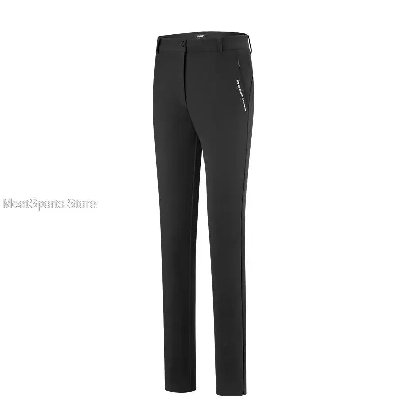 Pgm Women's Casual Golf Trousers Slim Fit Golf Pants Ladies High Waist Pants Summer Quick Dry Breathable Sports Pants XS-XL