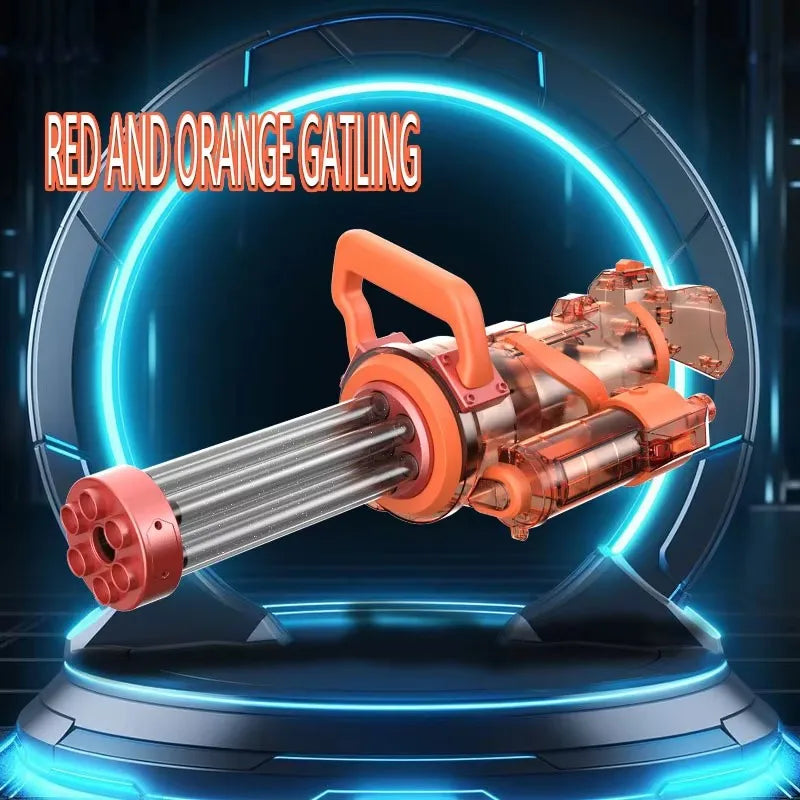 Summer Beach Pool Toys Water Toys Party Toys Gatling Gun Watergun Gatling Electric Powerful Water Gun Sports-Entertainment Gifts