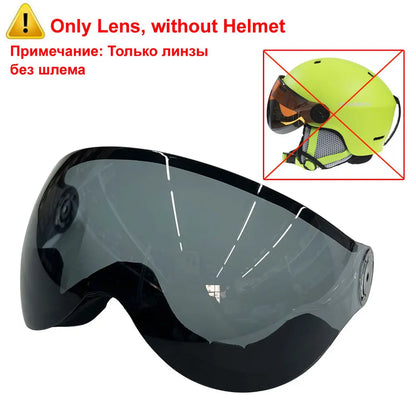 MOON Goggles Skiing Helmet Integrally-Molded PC+EPS High-Quality Ski Helmet Outdoor Adult Sport Ski Snowboard Skateboard Helmets