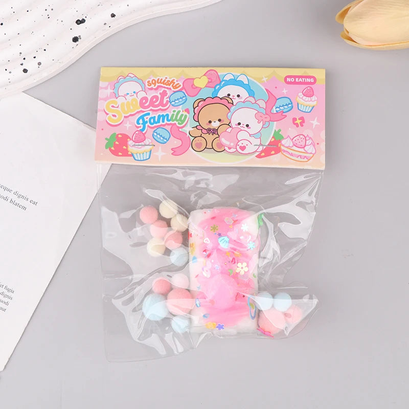 1PC Cute Squishy Toy Kawaii Plush Cake Waffles Donuts Food Slow Rebound Pinch Decompression Toy Stress Release Vent Gift