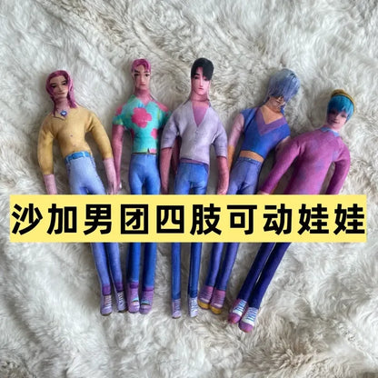 New in Stock Kpop Demon Hunters Saja Boys Rumi Mira Zoey Plush Doll Cute Cotton Anime Peripherals Toy Halloween Christmas Gift