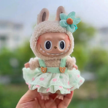 Clothes Only 17cm Doll Clothes Accessories for Labubu Time to Chill Doll Clothes