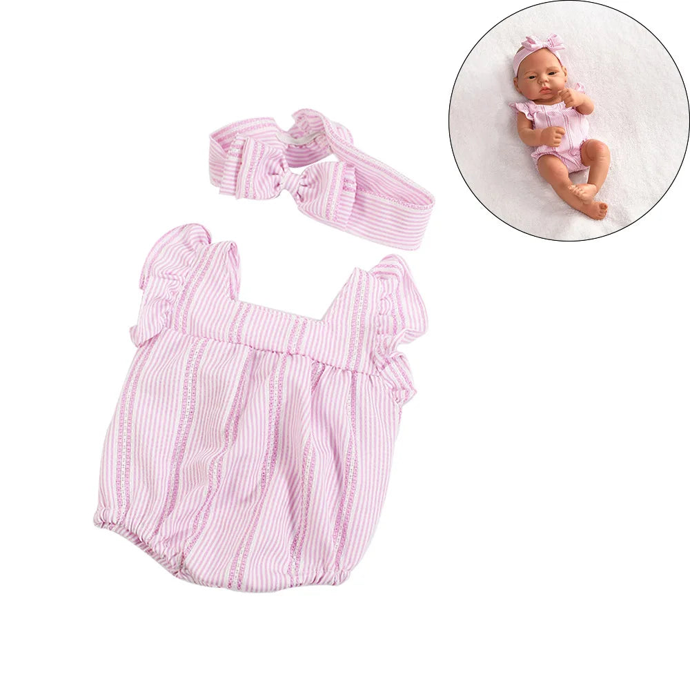 Doll Clothes Dress Jumpsuit Vest for 40cm New Baby Reborn American Doll Baby Girl DIY Clothes Toys for 16 Inch Dolls
