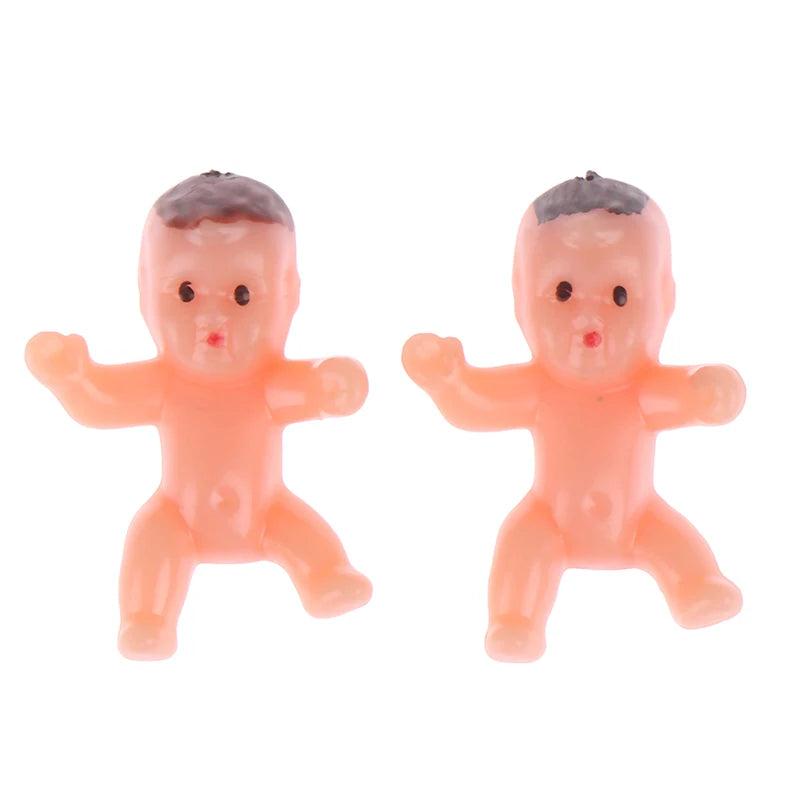 10/20/60Pcs Mini Plastic Baby Kids Small Toys High Quality 1 Inch Figurine Angel Doll Cupid Doll Christmas Doll Baking Decor