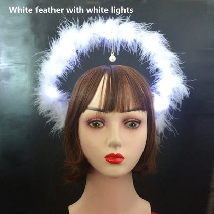 Children LED Light Fairy Angel Wing  Clothing Princess Costume Cloak Crown Tiara Rave Clothes Cosplay Outfit  Halloween