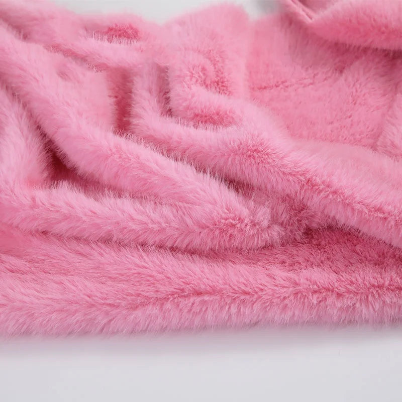 40Colours 2cm Imitation Mink Plush Fur Fabric Doll Manual DIY Counter Scarf Cuddle Doll Faux Fur Fabric 50*50