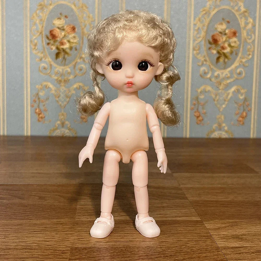 Lovely 17cm Doll 1/8 Bjd Dolls Mini Playhouse Doll Toy Kids Girls Dolls Toy Gift
