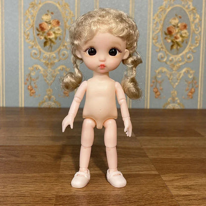 Lovely 17cm Doll 1/8 Bjd Dolls Mini Playhouse Doll Toy Kids Girls Dolls Toy Gift