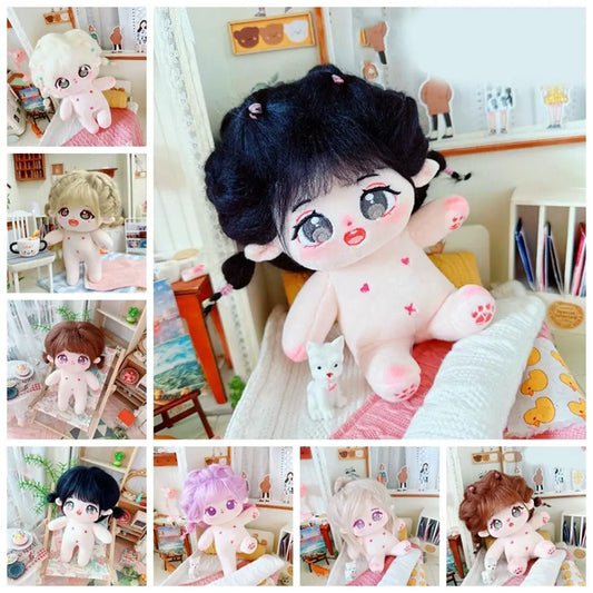 Durable Plush 20cm Cotton Doll Soft Stuffed Can Be Placed in a Shape Plush Doll Cartoon Anime Cute Plush Toy