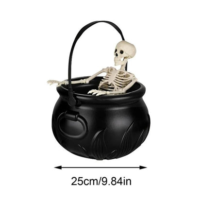 Halloween Decorations Indoor Decorations Indoor Witch Cauldron Black Plastic Bowl Party Decor for Home Garden Kitchen Yard