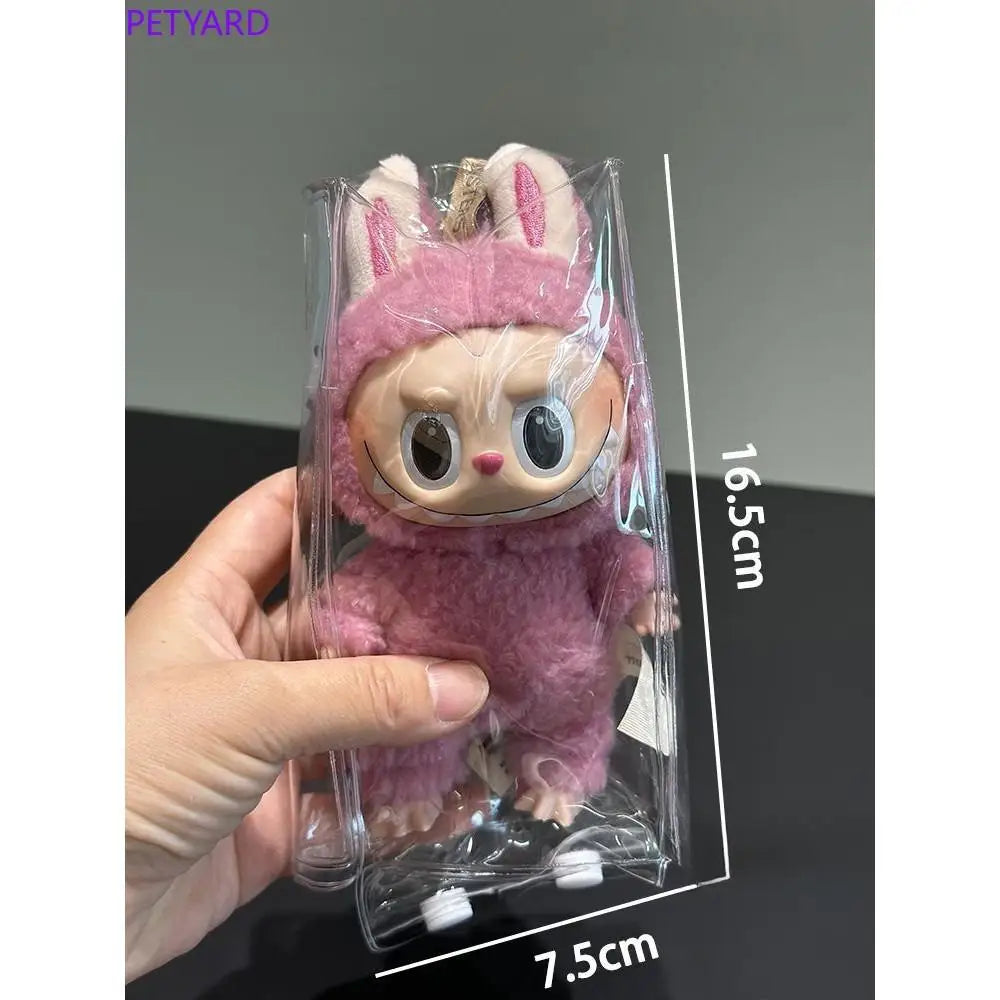 For Labubu Bag Keychain Transparent Protective Cover Bag for Doll Bag (No Doll) #466360