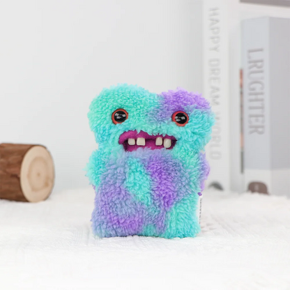 Original Teeth Monsters Pendant Plush Doll Fuggler Funny Ugly Monster Keyrings Keychain Toy Halloween Prank Decoration Gift
