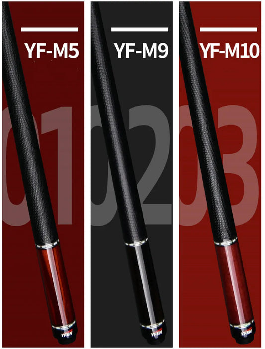 YFEN 58-Inch Carbon Fiber Billiard Pool Cue Stick With 12.5mm Tip and Extender Technology Innovation Energy Pool Stick