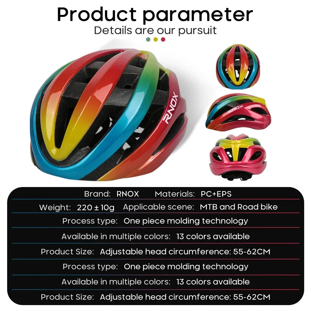 RNOX Women Bike Helmet Cycling MTB Mountain Road Bike Helmets Integrally-Molded Shockproof Men Adult Cycling Bicycle Helmet