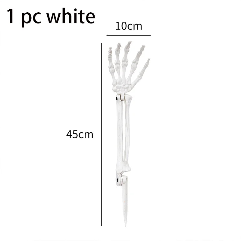 Halloween Decorations Home Decor Skeleton Head Outdoor Scary Props Realistic Skull & Hands Yard Prank Festivals Party Supplies
