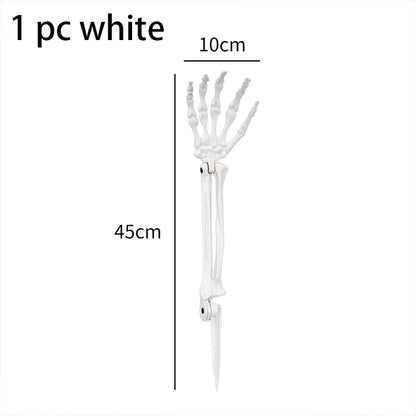 Halloween Decorations Home Decor Skeleton Head Outdoor Scary Props Realistic Skull & Hands Yard Prank Festivals Party Supplies