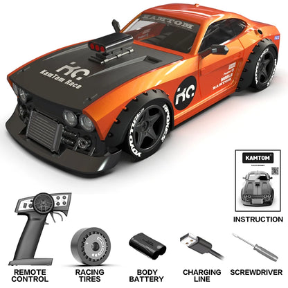 KAMTOM KM3299 4WD 1:32 Mini High-Speed Drift Electric Remote Control Car 2.4G Rc Toys for Boys Kids Gifts
