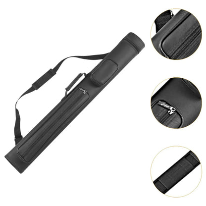 4 Holes Pool Cue Case Pouch Organizing Adjustable Shoulder Strap Equipment Protector Travel With Zipper Snooker Club Storage Box