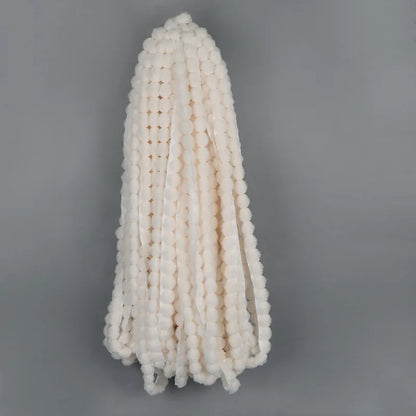 1m Faux Rabbit Fur Hairball Ribbon Clothing Apparel Christmas Decoration Trim Coat Accessory Fur for Needlework on the Hood