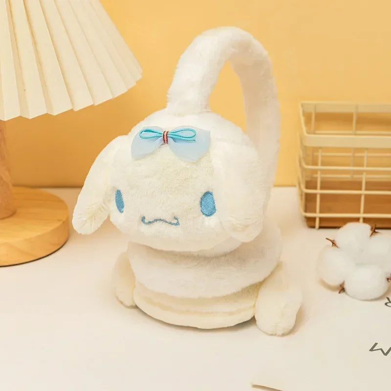 Sanrio Kuromi Cinnamoroll Melody Soft Plush Warmer Earmuff Earflap Winter Outdoor Cold Protection Ear-Muffs Ear Cover Gift