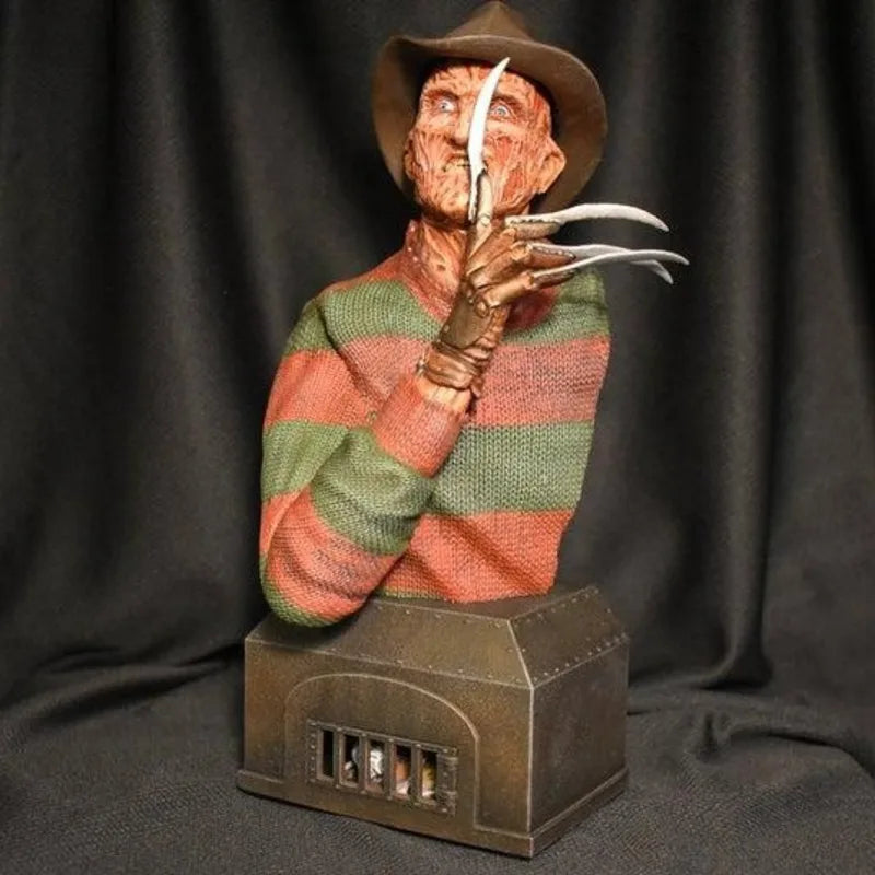 Horror Movie Garden Gnomes Nightmares Decor Michael Myers Freddy Jason Horror Killer Resin Statues Halloween Desktop Yard Decor
