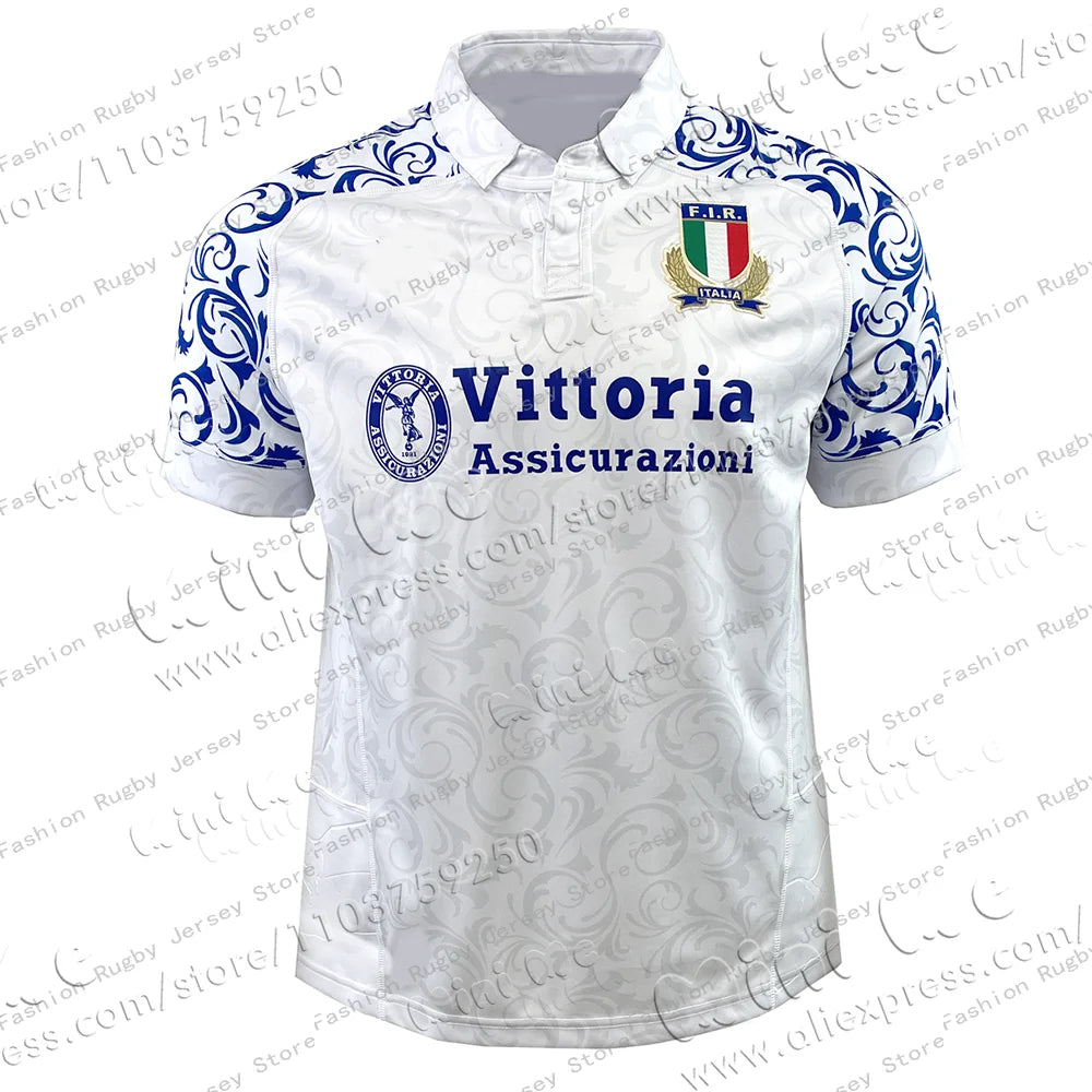 2024_25 Hot Italy Rugby Jersey Clothes Player Men Kids Children Train Polo T Shirt Team Girls Women Tee Teenager Home Top New -