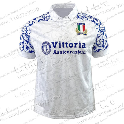 2024_25 Hot Italy Rugby Jersey Clothes Player Men Kids Children Train Polo T Shirt Team Girls Women Tee Teenager Home Top New -