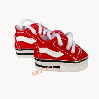 Labubu  Shoes (4*1.8cm) Doll Sneakers ,For 17cm Macaron Plush and 15cm EXO Cotton Doll and 1/6 BJD Doll Clothes Shoe Accessoires