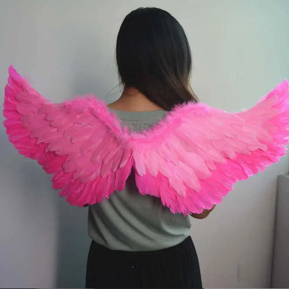 Princess Women Kids LED Glow Light Angel Feather Wing Fairy Girls Props Party Costume Wedding Decoration Christmas  Halloween