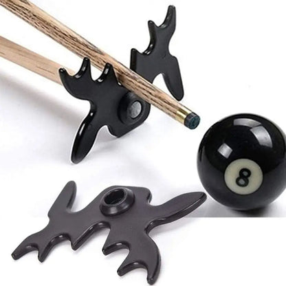 Snooker Billiards Cue Rack Bridge Head Billiards Cross Antlers Rod Holder Accessories Black Moose Head Bridge for Pool Cue