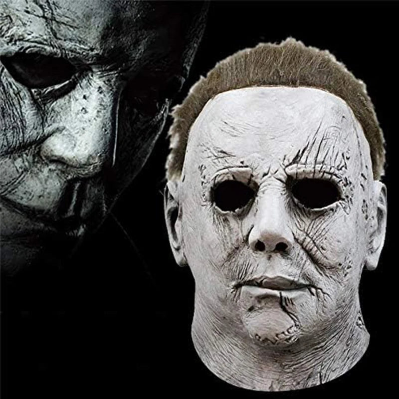 Halloween Ghost Scary Mask Movie Latex Mask Michael Myers Head Mask Masquerade Dressing Up for Halloween Party Cosplay Props