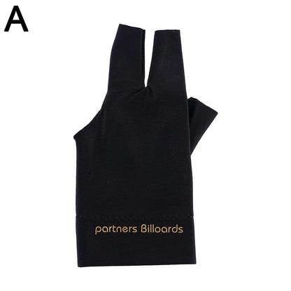 1pc Spandex Snooker Billiard Cue Glove Pool Left Hand Open Accessory Three Finger U8D8