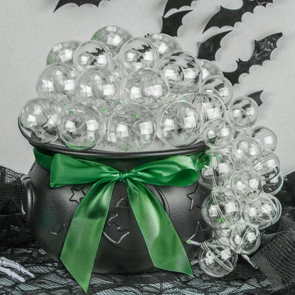 Halloween Decorations Indoor-Green Light Bubble Witch Cauldron Diy,plastic Cauldron Pot, Black Witches Cauldron,halloween Kitch