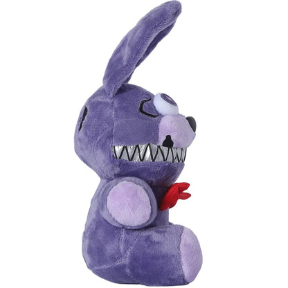Purple Rabbit Plush 9.8Inch FN Bonnie for Boy Girl Christmas Halloween Valentine's Day Birthday Gift Game and Anime Fan Gifts