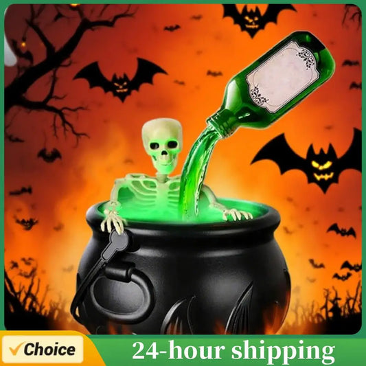 Halloween Decorations Indoor Decorations Indoor Witch Cauldron Black Plastic Bowl Party Decor for Home Garden Kitchen Yard