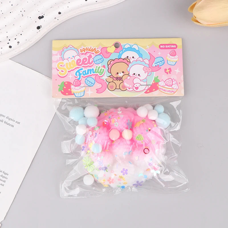 1PC Cute Squishy Toy Kawaii Plush Cake Waffles Donuts Food Slow Rebound Pinch Decompression Toy Stress Release Vent Gift