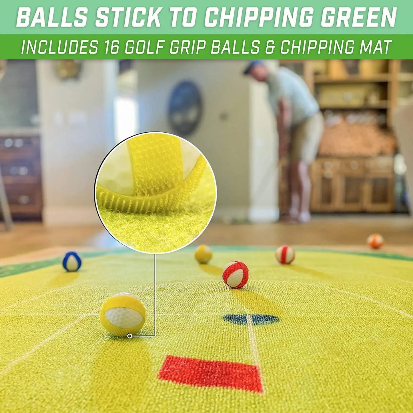 Golf Hitting Pad the Casual Golf Game Set  Golf Training Aids Home Office Sports