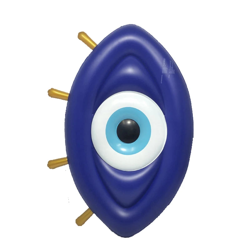 2022 Newest Giant Inflatable Eyeball Pool Float Lie on Greek Eye Floating Mattress Pool Lounge for Beach Floaty Summer Fun Toys