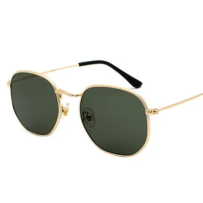 Fashion Hexagon Sunglasses Women Men 2025 Square Metal Frame Designer Sun Glasses for Driving Sunglass UV400 Protection Outdoor