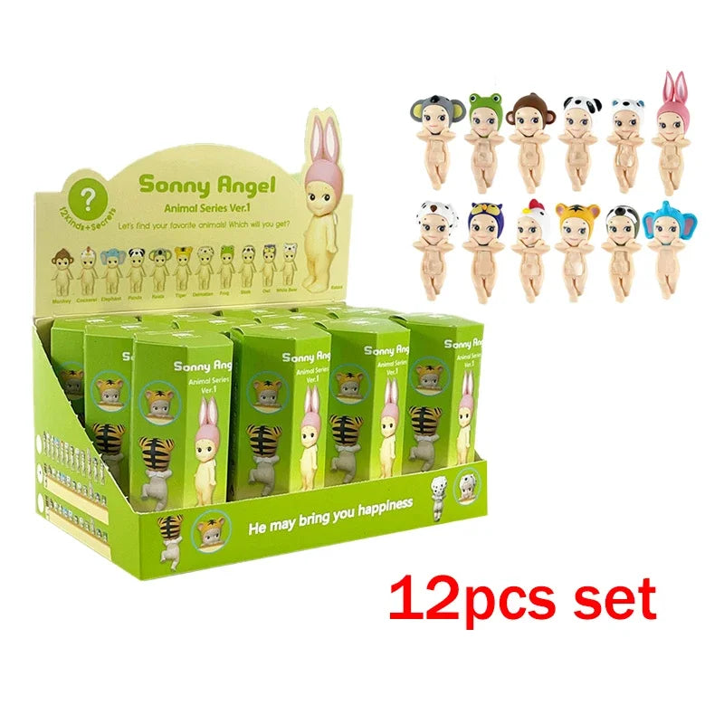 Sonny Angel Blind Box Animal Angel Series Anime Character Mini Doll Toy Cute Decoration Kids Surprise Birthday New Year Gifts