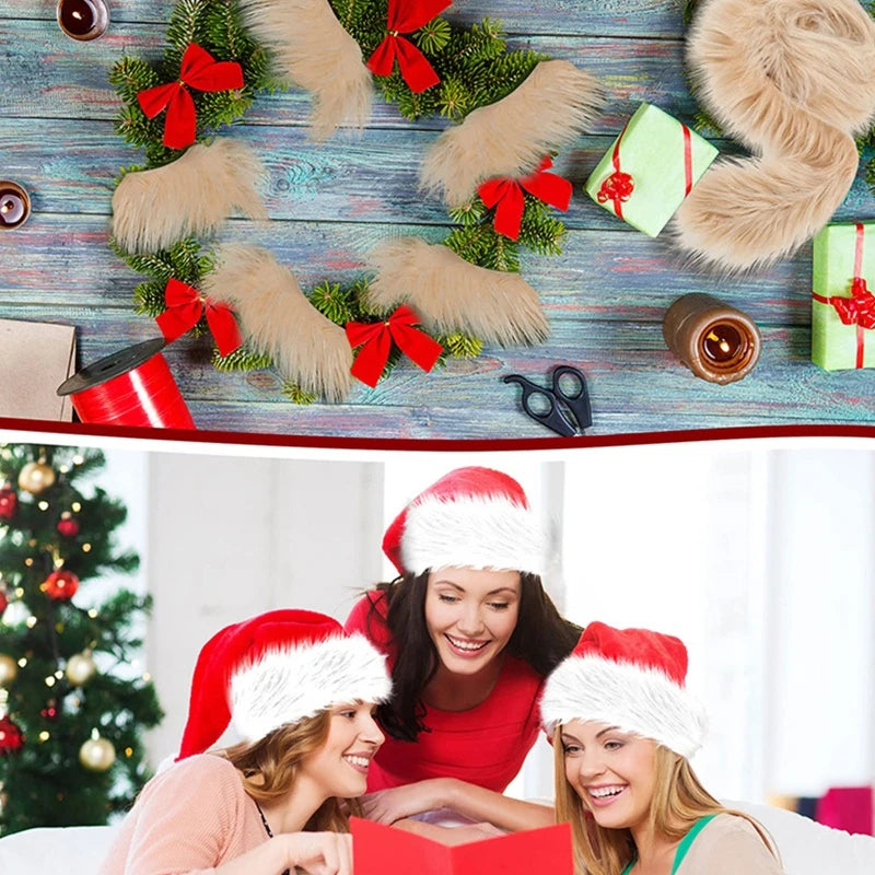 100*7cm Faux Fur Trim Comfortable Fur Ribbon Tape DIY Apparel Sewing Fabric Craft Costume Decoration Furry Material Wholesale