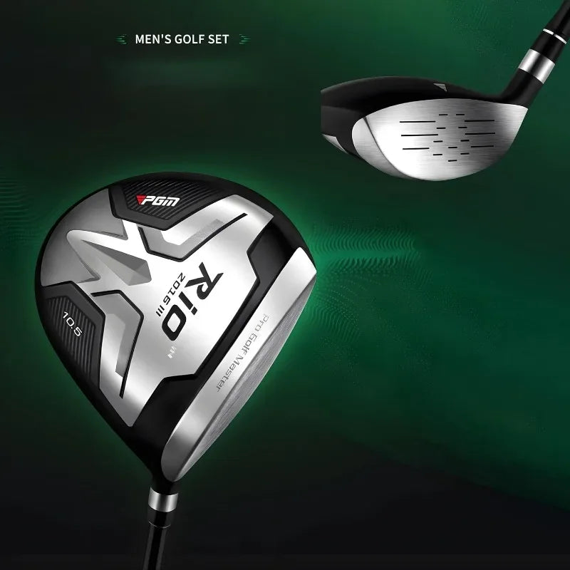 PGM Beginner Golf Clubs Sets Rio for Men 5 Piece Includes Golf Driver, 7 Irons, #52 Sand Wedge
