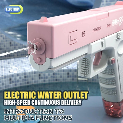 New 2024 Experience Fully Automatic Summer Water Gun Electric Glock Pistol Shooting Water Fun Toys for ChildrenBoysGirls Adults
