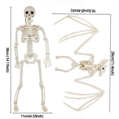 1/2pcs Halloween Skull Bat Skeleton Human Shape Bones Halloween Party Supply Home Garden Decoration Haunted House Horror Props