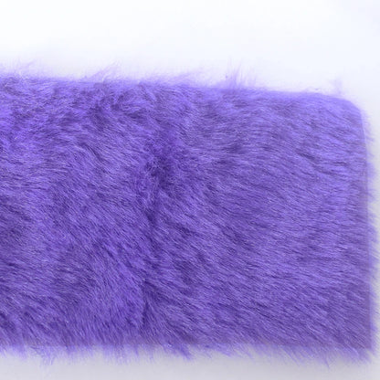 7MM Plush Fabric Fabric Pure Color Solf Atrtificial Rabbit Fur Doll Clothing Pillow DIY Decoration Material