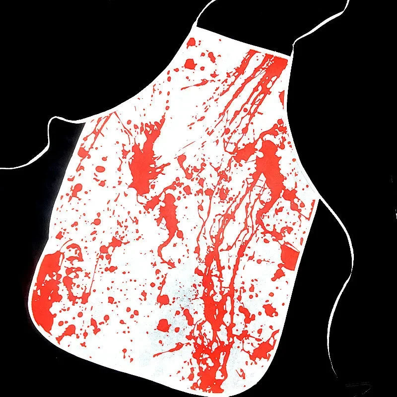 Halloween Horror Party Apron Butcher's Blood Apron Halloween Party Dress Up Role Playing Props Party Dress Up Supplies