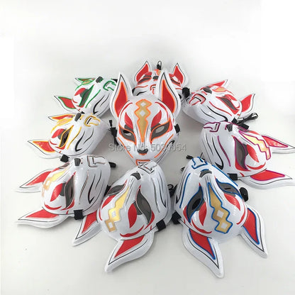 Glowing Halloween Party El Face Mask Japanese Anime Character Cosplay Led Clothing Fox Face Mask for Parties