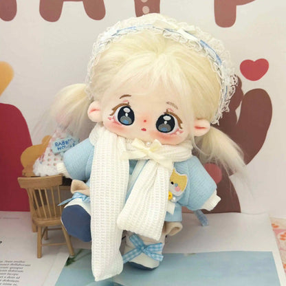 20cm Kawaii Plush Cotton Doll Anime Stuffed Idol Doll Outfit Baby Plushies Toys Star Dolls Action Figure Dress Girls Kids Gifts